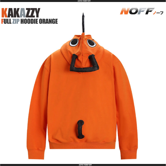 kakazzy Full Zip Hoodie フルジップ パーカー オレンジ