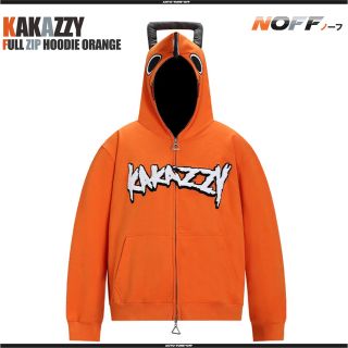 kakazzy Full Zip Hoodie フルジップ パーカー オレンジの通販 by ...