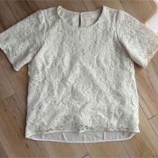 アオヤマ(青山)の【超美品】洋服の青山　PARISIMA YUKITORIIレースブラウス(シャツ/ブラウス(半袖/袖なし))