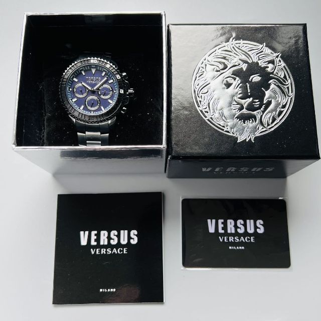 VERSACE - ブラック 【新品】ヴェルサス/ヴェルサーチ メンズ 腕時計