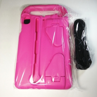 箱無しiPad mini5 EVA 耐衝撃ケース 子供向け キッズ 学校 ピンク(iPadケース)