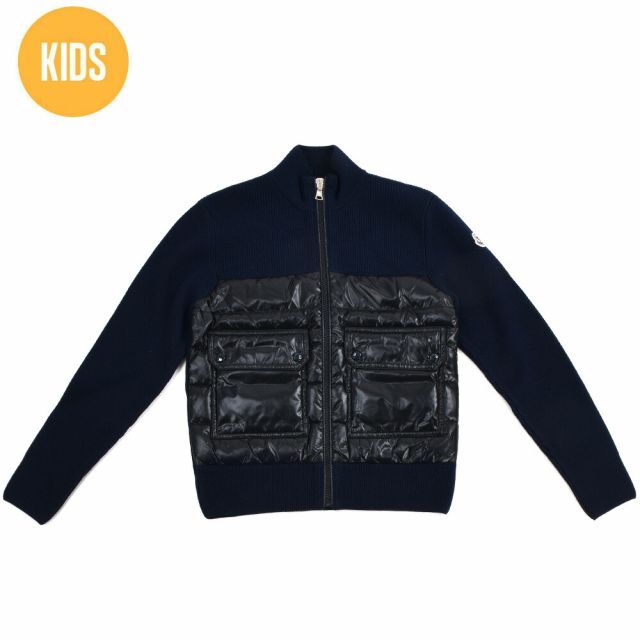 ナイロン100％本体【NAVY】モンクレール カーディガン キッズ