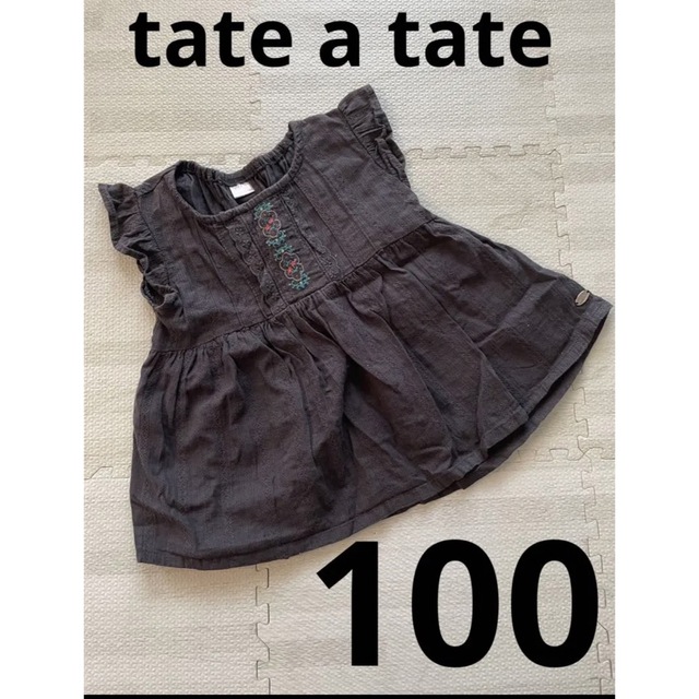 tete a tete(テータテート)の半袖　チュニック　100 キッズ/ベビー/マタニティのキッズ服女の子用(90cm~)(Tシャツ/カットソー)の商品写真
