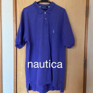 ノーティカ(NAUTICA)のノーティカ　紫　刺繍ポロシャツ　(ポロシャツ)