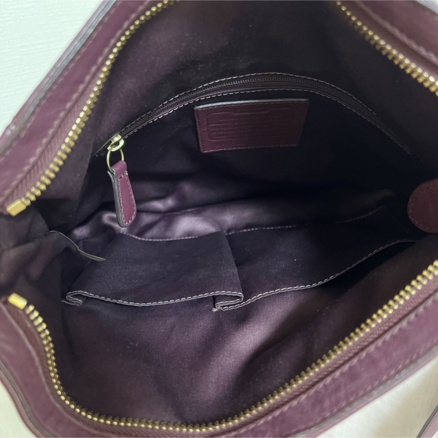 COACH - コーチ 本革 リアルレザー ショルダーバッグ ボルドーの通販