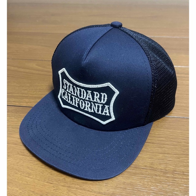 ネイビーサイズSTANDARD CALIFORNIA ロゴメッシュキャップ(希少品)