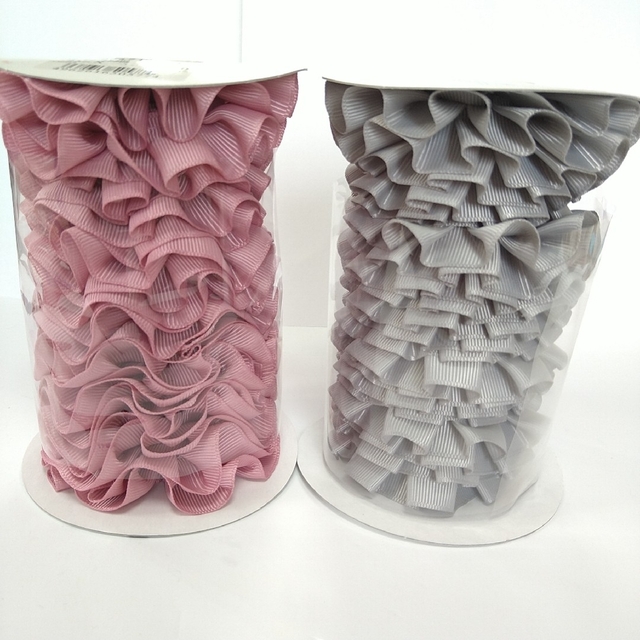 青山(アオヤマ)の青山デザインリボン　ネオグログランリボン　4個セット ハンドメイドの素材/材料(生地/糸)の商品写真