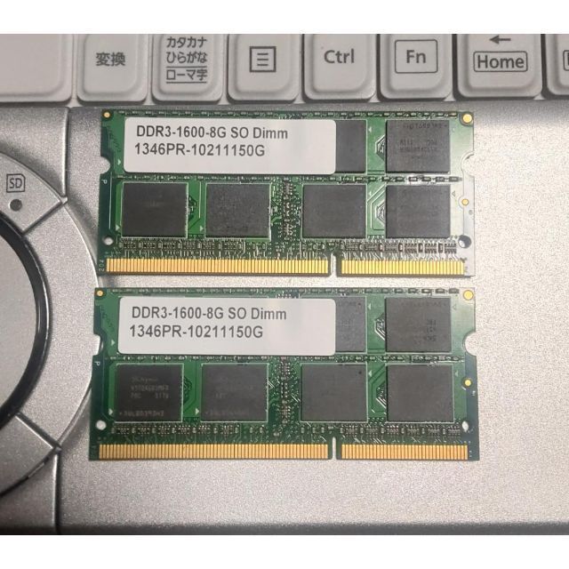 SO-DIMM DDR3　1600MHz　8GB×2　GREEN HOUSE