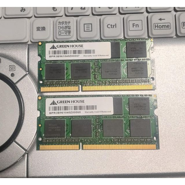 SO-DIMM DDR3　1600MHz　8GB×2　GREEN HOUSE 1