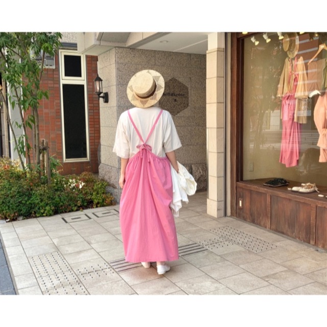 美品✨ネストローブ ワンピース 春服 サスペンダー オールインワン