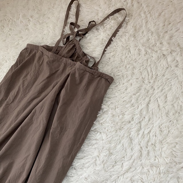 nest Robe(ネストローブ)の美品✨ネストローブ ワンピース 春服 サスペンダー オールインワン ジャンスカ レディースのスカート(ロングスカート)の商品写真