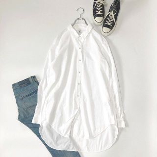 ザラ(ZARA)のZARA trf 　　　　オーバーサイズロールアップシャツ　　　USA Lサイズ(シャツ/ブラウス(長袖/七分))