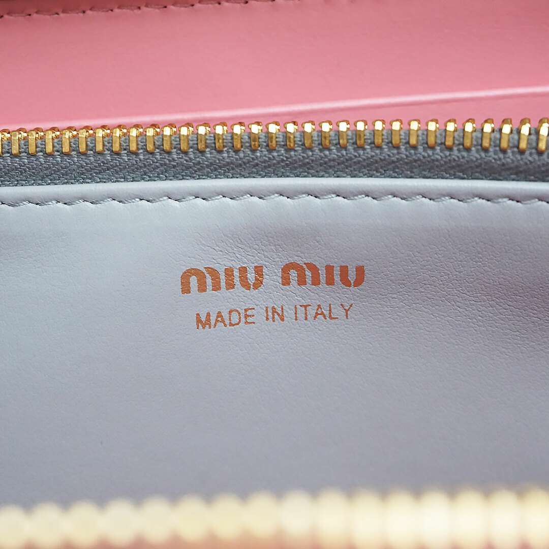 miumiu - ミュウミュウ リボン りぼん ラウンドファスナー 長財布