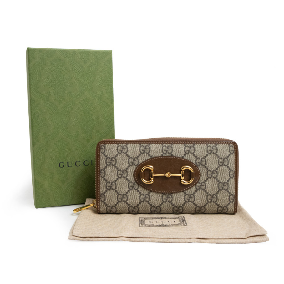 Gucci - グッチ ホースビット 1955 ラウンドファスナー 長財布 GG