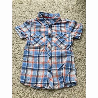 トミーヒルフィガー(TOMMY HILFIGER)のTOMMYHILFIGER110cm男の子半袖チェックシャツブラウス(ブラウス)