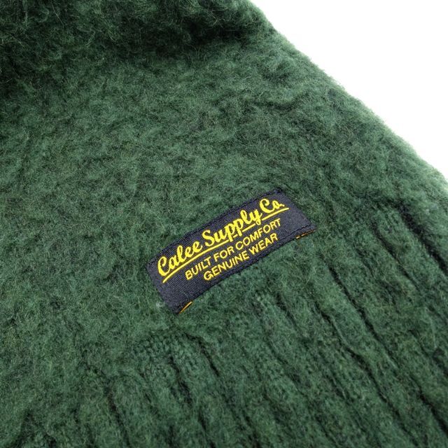 CALEE(キャリー)の CALEE SHAGGY KNIT SWEATER OLIVE  メンズのトップス(ニット/セーター)の商品写真