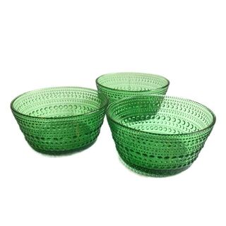 イッタラ(iittala)の3個 2012年クリスマス限定 iittala カステヘルミ ボウル グリーン(食器)