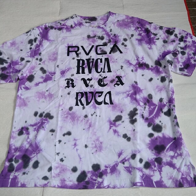 RVCA(ルーカ)のRVCA ルーカ タイダイTシャツ パープル系 Ｍサイズ メンズのトップス(Tシャツ/カットソー(半袖/袖なし))の商品写真