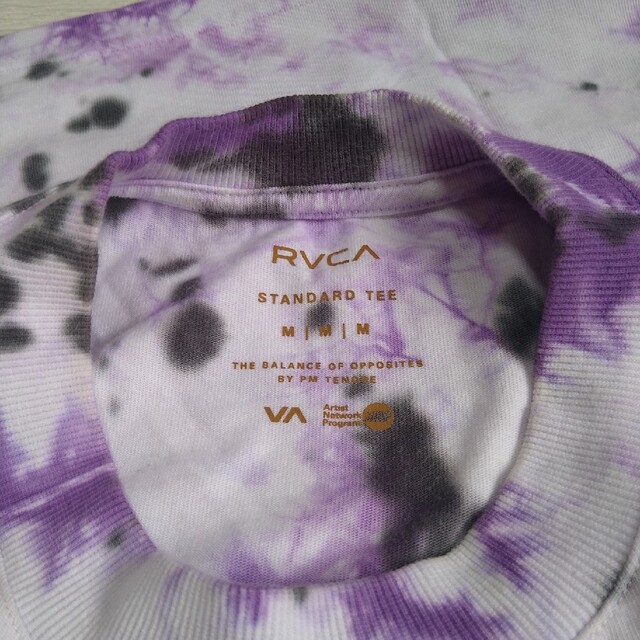 RVCA(ルーカ)のRVCA ルーカ タイダイTシャツ パープル系 Ｍサイズ メンズのトップス(Tシャツ/カットソー(半袖/袖なし))の商品写真