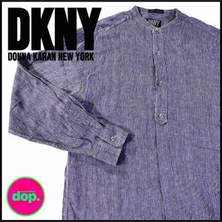 ダナキャランニューヨーク(DKNY)の▼ DKNY linen stripe  shirt ▼(シャツ)