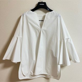 JIL SANDER ジルサンダー　フルサークルスリーブブラウス