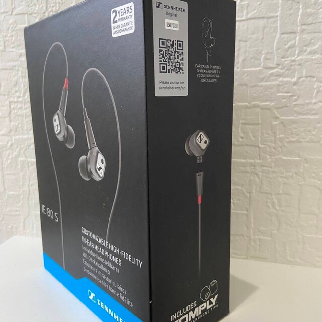○手数料無料!! uvb SENNHEISER ゼンハイザー IE80S イヤホン ブラック