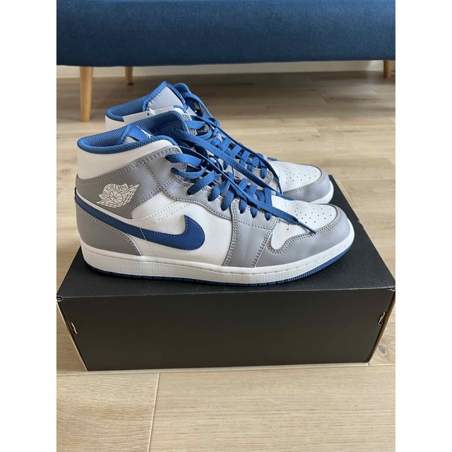 NIKE Air Jordan1 Mid True Blue 29.0cm