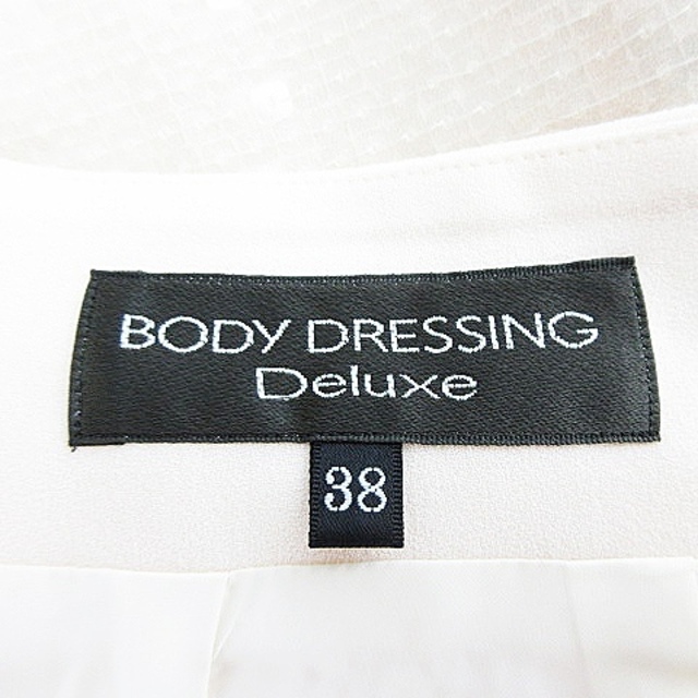 BODY DRESSING Deluxe(ボディドレッシングデラックス)のボディドレッシングデラックス スカート 台形 ミニ スパンコール アイボリー レディースのスカート(ミニスカート)の商品写真