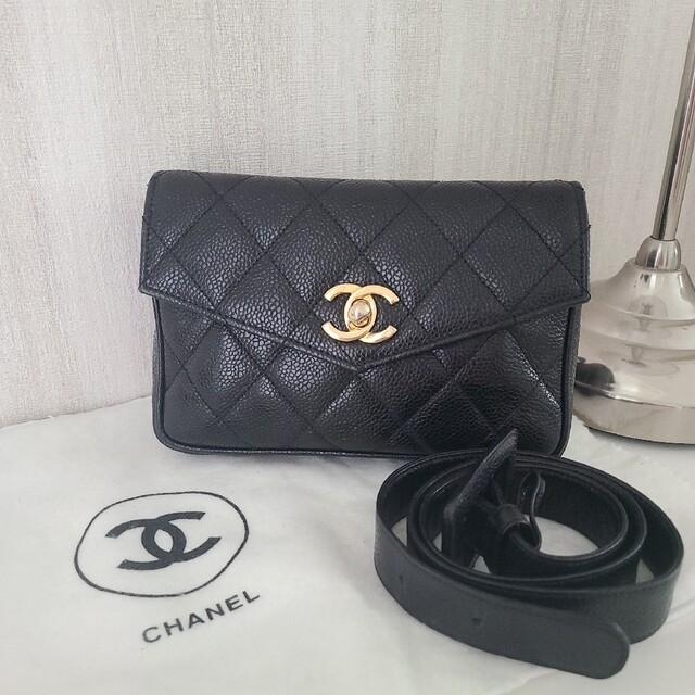 CHANEL ウエストキャビアポーチ ベルトバッグ