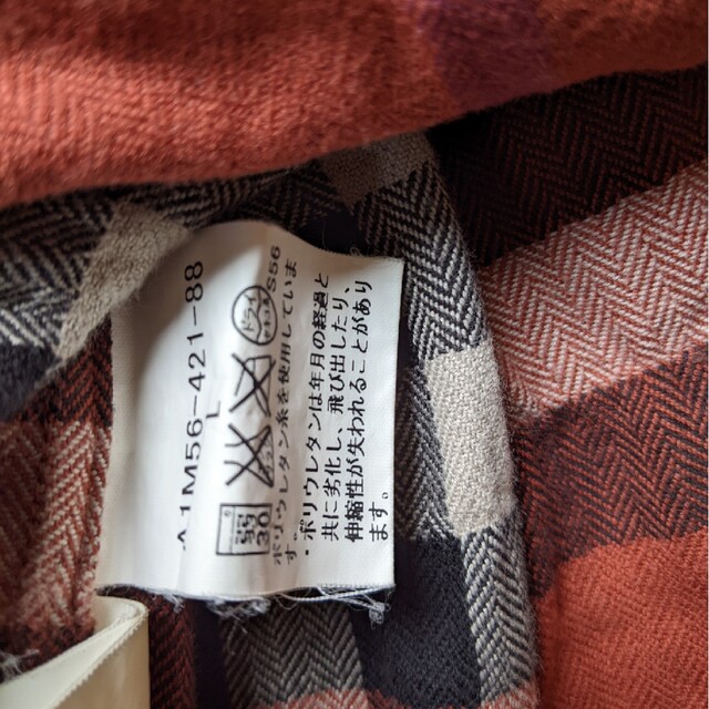 BURBERRY(バーバリー)のバーバリーロンドン　オレンジ　ノバチェック　長袖シャツ　L　BURBERRY メンズのトップス(シャツ)の商品写真