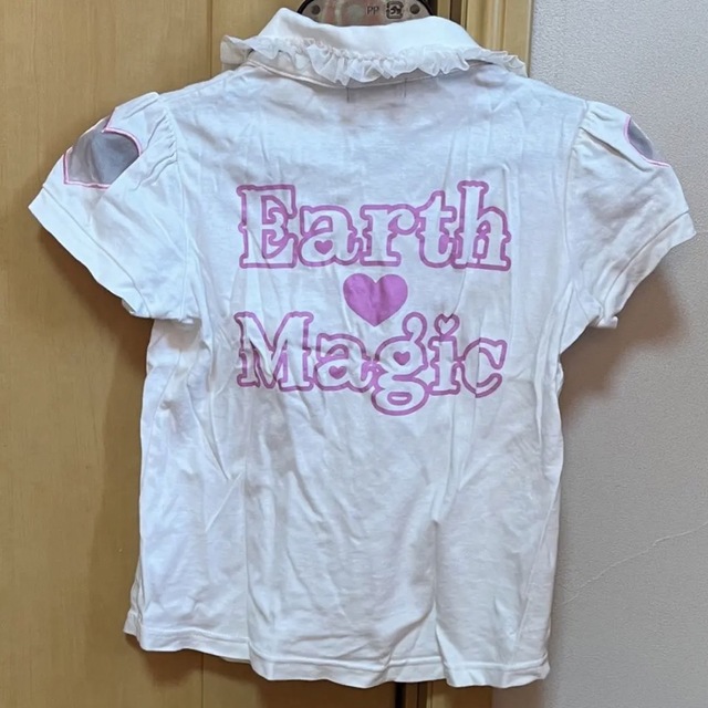 EARTHMAGIC(アースマジック)のEARTHMAGIC 半袖シャツ 130 キッズ/ベビー/マタニティのキッズ服女の子用(90cm~)(Tシャツ/カットソー)の商品写真