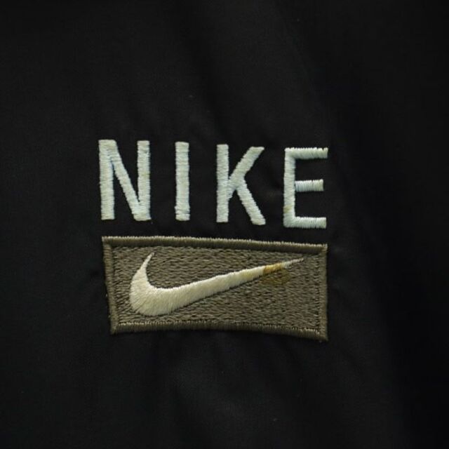 ナイキ 90ｓ 白タグ ワンポイント刺繍 ナイロンコーチジャケット M ブラック NIKE コーチジャケット レディース 【中古】 【230323】