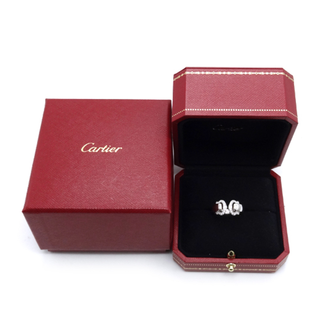 Cartier(カルティエ)のカルティエ ブークルセ 2C ダイヤ リング 指輪 K18WG ＃53  レディースのアクセサリー(リング(指輪))の商品写真