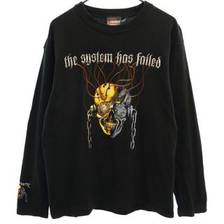 ショット(schott)のショット MEGADETH プリント 長袖 Tシャツ M ブラック SHOOT ロングスリーブT メガデス メンズ 【中古】  【230323】 メール便可(Tシャツ/カットソー(半袖/袖なし))