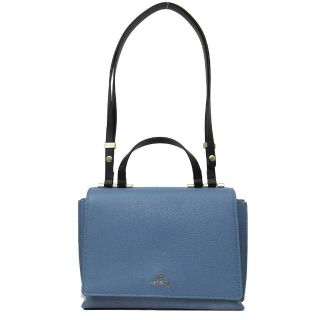 アイグナー(AIGNER)の【新品】アイグナー ブティック AIGNER ショルダーバッグ 132149-573 レザー ハンドル付き ショルダーバッグ / クロスボディー Evita / Dusk Blue レディース(ショルダーバッグ)