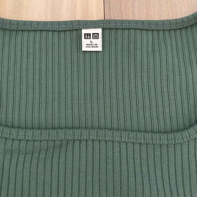 UNIQLO(ユニクロ)のUNIQLO リブ半袖カットソー レディースのトップス(カットソー(半袖/袖なし))の商品写真