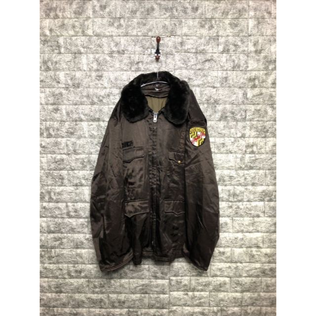 MILITARY - 80s USA ポリスマン ジャケット ナイロン 襟ボア アメカジ