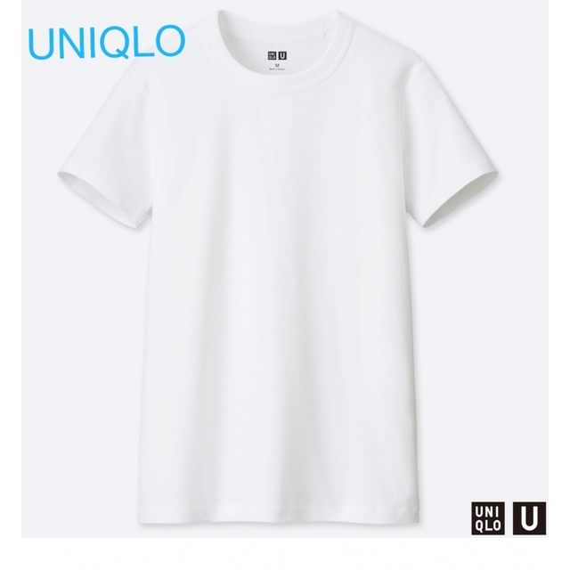 UNIQLO(ユニクロ)のユニクロU  白Tシャツ レディースのトップス(Tシャツ(半袖/袖なし))の商品写真