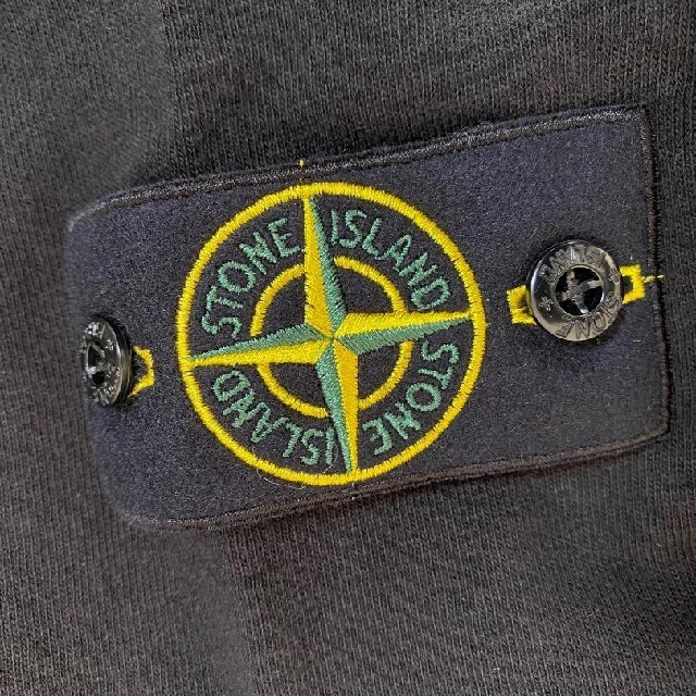 23SS【新品】STONE ISLAND ワッペン バッジ ロゴ パーカー L