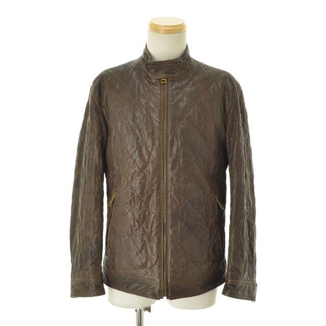 DOLCE&GABBANA】09AWキルティング シングル レザージャケット 適切な