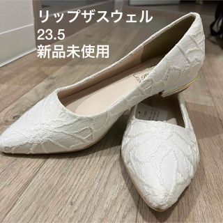 リップザスウェル(Rip the Swell)の新品 花柄 レース ホワイト ローヒールパンプス(ハイヒール/パンプス)