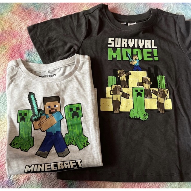 マイクラ　Minecraft Tシャツ 120cm 2枚セット | フリマアプリ ラクマ