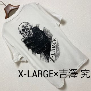 エクストララージ(XLARGE)の00s■X-LARGE 吉澤 究■Sadam スカル コラボ Tシャツ S 白(Tシャツ/カットソー(半袖/袖なし))