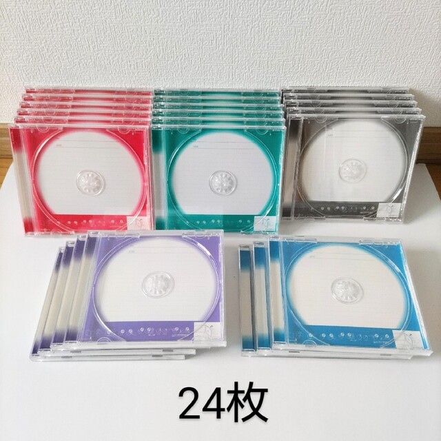 SONY(ソニー)のSONY CD/DVD空ケース　標準　厚さ10mmタイプ　24枚　ユーズド品 インテリア/住まい/日用品の収納家具(CD/DVD収納)の商品写真