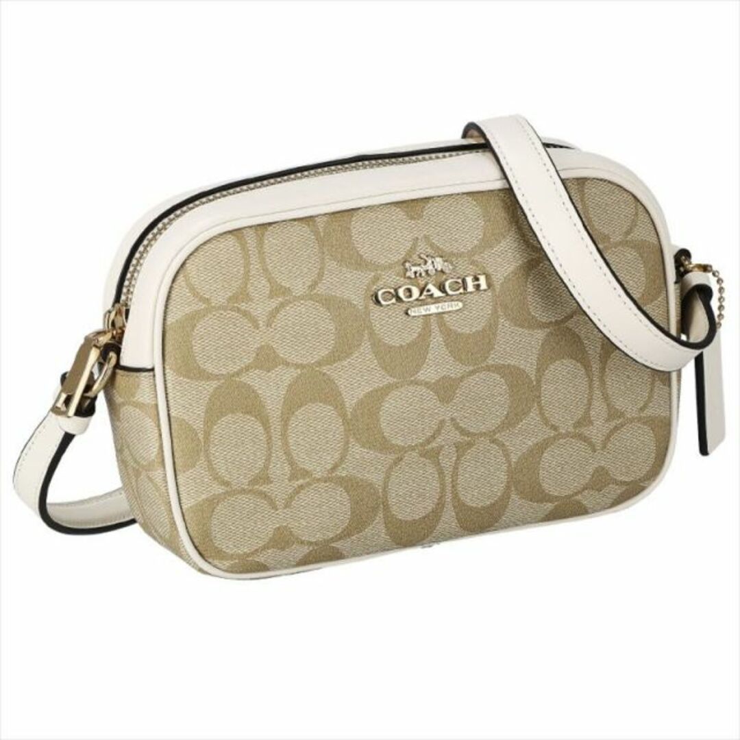 PVCレザーサイズcmコーチ COACH ショルダーバッグ C9926 LIGHT KHAKI/CHALK