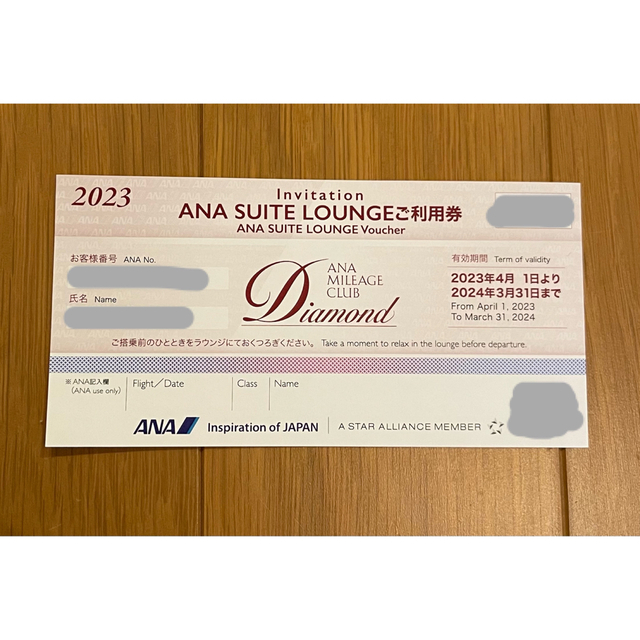 ANA SUITE LOUNGE スイートラウンジ 利用券 2枚セット