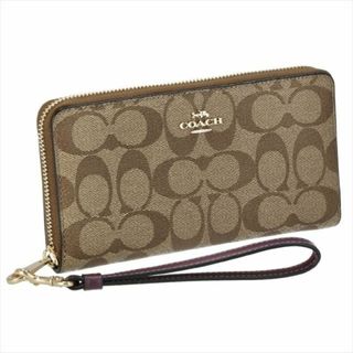 コーチ(COACH)のコーチ COACH 長財布 C4452 BEIGE/PURPLE(財布)