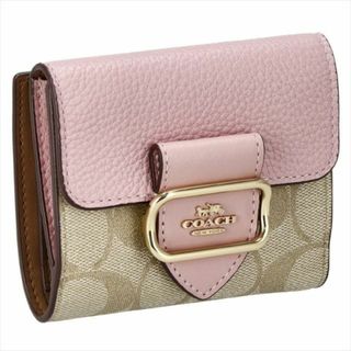 コーチ(COACH)のコーチ COACH 二つ折財布 CF472 BEIGE/PINK(財布)