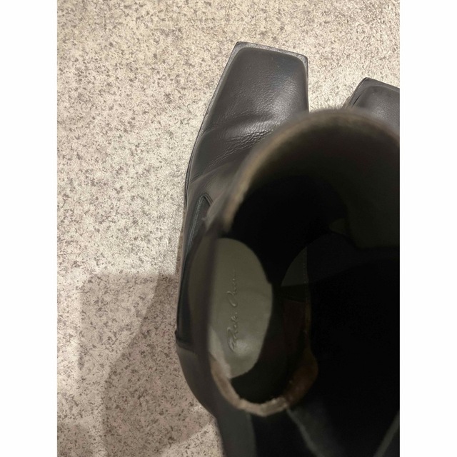 RICK OWENS ブラックレザーシャープウェッジブーツ | www.liadantas.com.br