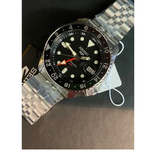 新品未使用　セイコー　ファイブスポーツ　GMT　ブラック　黒　ＳＢＳＣ００１